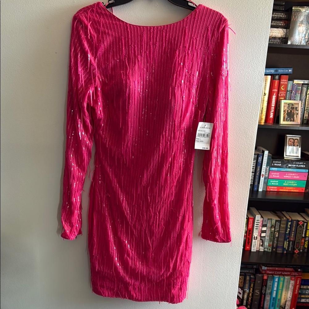 Nordstrom Elegant Pink Sequin Dress